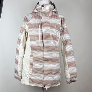 Burton Prism GORE-TEX Snowboard Ski Snow Jacket in Space Dye Stripe Size XS